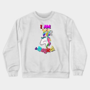 unicorn 12th birthday: I am 12 and magical Crewneck Sweatshirt